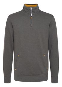 !Solid Longpullover SOLID "Sweatshirtpullover SDKaran", Herren, Gr. M, grau (gray melange), Obermaterial: 100% Baumwolle CO., Sweatshirts Longpullover