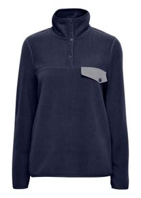 Fleecejacke oxmo "Fleecejacke OXNyfine", Damen, Gr. M, blau (total eclipse), Obermaterial: 100% Polyester PES., Jacken Fleecejacke