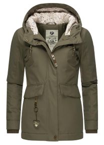Wintermantel Ragwear "Winterjacke Jazmin Remake II Intl.", Damen, Gr. XL, gr&uuml;n (olive), Obermaterial: 100% Polyester Pol. recyc.. Obermaterial: Futter: 100% Polyester Pol. recyc.. 100% Polyester PES., M&auml;ntel Wintermantel