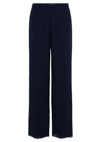 Marlene-Hose Vera Mont "Marlene-Hose mit weitem Bein", Damen, Gr. 36, EURO, blau (night sky), Obermaterial: 100% Polyester PES., Hosen Marlene-Hose