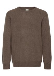 !Solid Strickfleece-Pullover SOLID "Strickpullover SDRick", Herren, Gr. M, schwarz (slate schwarz), Obermaterial: 60% Lammfell LF. 40% Nylon NY., Pullover Strickfleece-Pullover