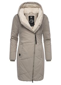 Wintermantel Ragwear "Wintermantel Gordon Long", Damen, Gr. 3XL, grau (taupe24), Obermaterial: 74% Baumwolle CO. 26% Nylon NY. Obermaterial: Futter: 100% Polyester PES. 100% Polyester PES., M&auml;ntel Wintermantel