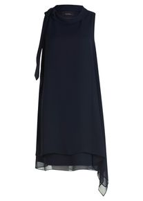 Cocktailkleid Vera Mont "Cocktailkleid ohne Arm", Damen, Gr. 42, EURO, blau (night sky), 100% Polyester PES., Kleider Cocktailkleid