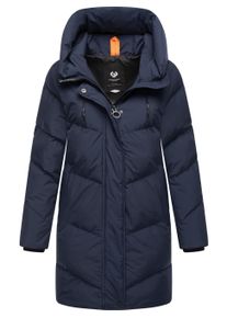 Kurzmantel Ragwear "Kurzmantel Avelin", Damen, Gr. L, blau (navy), Obermaterial: 100% Polyester PES. Obermaterial: Futter: 100% Polyester PES. 100% Polyester PES., M&auml;ntel Kurzmantel