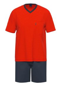 Schlafanzug Ammann "Schlafanzug kurz Men / Nightwear", Damen, Gr. 56, rot, Obermaterial: 100% Baumwolle CO., Homewear-Sets Schlafanzug