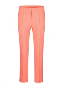 Schlupfhose GOLDNER "Orange Hose LOUISA mit Biesen", Damen, Gr. 46, N-Gr, orange (pfirsich), Obermaterial: 66% Viskose CV. 31% Polyamid PA. 3% Elasthan EL., Hosen Schlupfhose