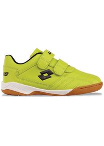 Hallenschuh Lotto, Jungen, Gr. 25, gelb (lime, schwarz), Synthetik, mehrfarbig, Schuhe Hallenschuh, - mit nicht-f&auml;rbender Sohle
