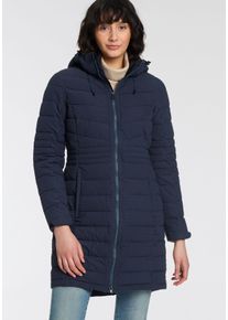 Steppmantel Killtec "KOW 96 WMN QLTD CT", Damen, Gr. 42, blau (dunkelnavy), Steppware, Obermaterial: 100% Polyester, unifarben, angesetztes B&uuml;ndchen mit Klettverschluss, M&auml;ntel Steppmantel