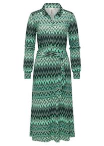 Blusenkleid Ragwear "Blusenkleid Plantee Print", Damen, Gr. XS, N-Gr, gr&uuml;n (dusty gr&uuml;n26), Obermaterial: 95% Viskose CV. 5% Elasthan EL., Kleider Blusenkleid