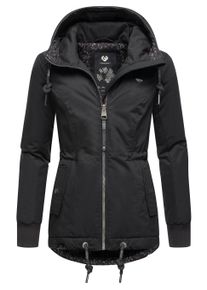 Winterjacke Ragwear "Winterjacke YM-Danka", Damen, Gr. XL, schwarz (schwarz22), Obermaterial: 100% Polyester PES. Obermaterial: Futter: 100% Polyester PES. 100% Polyester PES., Jacken Winterjacke