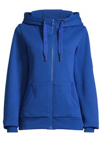 Sweatjacke SALZHAUT "Sweatjacke S&Ouml;&Ouml;TE", Damen, Gr. XXL, blau (ultramarine), Obermaterial: 55% Baumwolle CO. 45% Polyester PES., Sweatjacken Sweatjacke