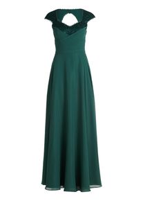 Abendkleid Vera Mont "Abendkleid mit Pailletten", Damen, Gr. 46, EURO, gr&uuml;n (schwarz emerald), Obermaterial: 100% Polyester Pol. recyc.., Kleider Abendkleid