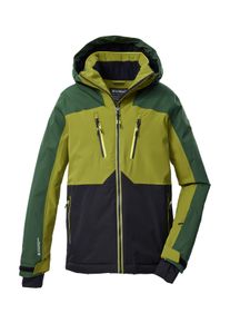 Skijacke Killtec "KSW 190 BYS SKI JCKT", Herren, Gr. 176, schwarz, Obermaterial: 100% Polyester;Futter: 100% Polyester;F&uuml;llung: 100% Polyester, Jacken Skijacke, Killtec Kids Skijacke: wasserdicht, atmungsaktiv, Colourblock Design