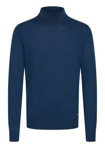 Rollkragenpullover Blend "Rollkragenpullover BHMWEDAT", Herren, Gr. XL, blau (marineblaus), Obermaterial: 78% Viskose CV. 22% Polyester PES., Pullover Rollkragenpullover