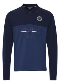 Langarmshirt FQ1924 "Langarmshirt FQReidar", Damen, Gr. M, blau (estate blau), Obermaterial: 87% Baumwolle CO. 8% Viskose CV. 5% Elasthan EL., Shirts Langarmshirt