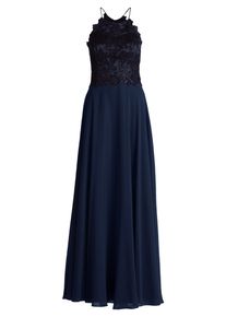 Abendkleid Vera Mont "Abendkleid r&uuml;ckenfrei", Damen, Gr. 32, EURO, blau (night sky), 100% Polyester PES., Kleider Abendkleid