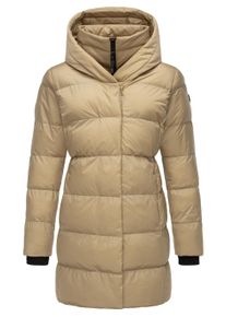 Kurzmantel Ragwear "Steppmantel Niara", Damen, Gr. 3XL, braun (taupe), Obermaterial: 100% Nylon NY. Obermaterial: Futter: 100% Polyester PES. 100% Polyester PES., M&auml;ntel Kurzmantel