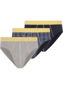 Slip Babista "3er Pack Slip COSTANZO", Herren, Gr. L, blau (dunkelblau), Obermaterial: 100% Baumwolle CO., Unterhosen Slip