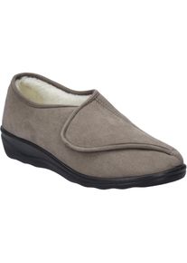 Hausschuh Josef Seibel "Nice 105, taupe", Damen, Gr. 41, grau (taupe), Obermaterial: 100% Textilmaterial TEXMAT., Schuhe Hausschuh