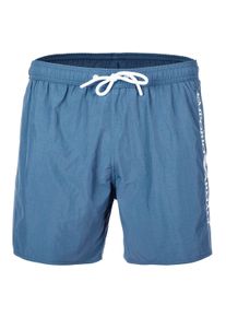 Badeshorts Emporio Armani "Badeshorts Embroidery Logo 1er Pack", Herren, Gr. L, N-Gr, blau, Obermaterial: 100% Polyamid PA. Futter: 100% Polyester PES., Badehosen Badeshorts
