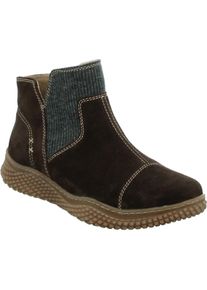 Stiefelette Josef Seibel "Amelie 08, titan-kombi", Damen, Gr. 37, grau (titan, kombi), Obermaterial: 80% Rindsleder Leather cow. 20% Textilmaterial TEXMAT., Schuhe Stiefelette