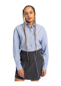 Langarmshirt Element "Napkins", Damen, Gr. M, blau (stripe blau, pomegranate), Obermaterial: 100% Walkfrottier;, Shirts Langarmshirt