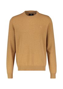 Strickpullover Lerros "Strickpullover in weicher Schurwollqualit&auml;t mit Kaschmiranteil", Herren, Gr. XL, beige (bold camel), 88% Schurwolle, 12% Kaschmir, Rundhals, Pullover Strickpullover