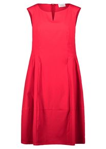 Sommerkleid Vera Mont "Sommerkleid tailliert", Damen, Gr. 44, EURO, rot (rot rose), 75% Baumwolle CO. 22% Polyamid PA. 3% Elasthan EL., Kleider Sommerkleid