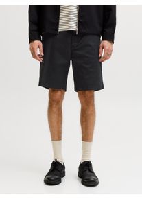 Jack & Jones Chinoshorts JACK & JONES "JPSTACE VANCE CHINO SHORTS REG SN", Damen, Gr. S, N-Gr, schwarz, Web, Obermaterial: 97% Baumwolle, 3% Elasthan, unifarben, relaxed fit kniefrei, Hosen Chinoshorts, Baumwollmischung, relaxed fit