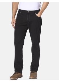 5-Pocket-Hose Jan Vanderstorm "Tiefbundhose SKANNI", Herren, Gr. 33, N-Gr, schwarz, Obermaterial: 97% Baumwolle CO. 3% Elasthan EL., Hosen 5-Pocket-Hose