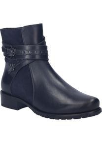 Stiefelette Josef Seibel "Chiara 03, dunkelblau", Damen, Gr. 36, blau (dunkelblau), Obermaterial: 100% Rindsleder Leather cow., Schuhe Stiefelette