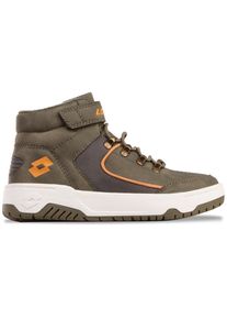 Sneaker Lotto, M&auml;dchen, Gr. 30, gr&uuml;n (olive, dunkelgrau), Synthetik, mehrfarbig, Schuhe Sneaker, - mit w&auml;rmender Innenausstattung