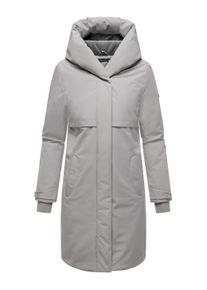 Wintermantel Navahoo "Wintermantel Domingaa 14", Damen, Gr. XS, grau (cloud grau), Obermaterial: 100% Polyester PES. Obermaterial: Futter: 95% Polyester PES. 5% Elasthan EL. 100% Polyester PES., M&auml;ntel Wintermantel