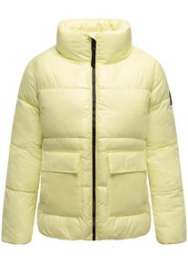 Kurzjacke Navahoo "Kurzjacke Eispracht 14", Damen, Gr. XXL, gelb (pastell gelb), Obermaterial: 100% Polyester PES. Obermaterial: Futter: 100% Polyester PES. 100% Polyester PES., Jacken Kurzjacke