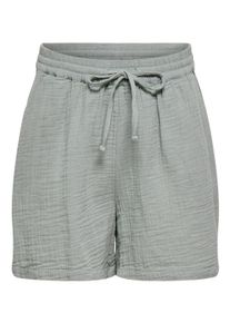 Shorts Only "ONLTHYRA SHORTS NOOS WVN", Damen, Gr. XL, N-Gr, abyss, Web, Obermaterial: 100% Baumwolle, unifarben, regular fit kurz, Hosen Shorts, Baumwolle, regular fit