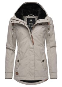 Winterjacke Ragwear "Winterjacke Monade", Damen, Gr. M, grau (zinc24), Obermaterial: 65% Polyester PES. 35% Baumwolle CO. Obermaterial: Futter: 100% Polyester PES. 100% Polyester PES., Jacken Winterjacke