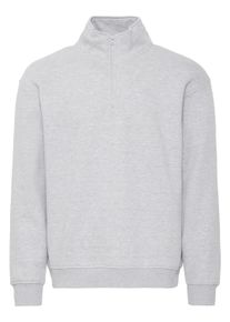 Troyer Blend "Longsweatshirt BHJUSTIN", Herren, Gr. XL, grau (stone mix), Obermaterial: 60% Baumwolle CO. 40% Polyester PES., Pullover Troyer