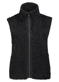 BETTY & CO Fellimitatweste BETTY & CO "Kunstfell-Weste mit Taschen", Damen, Gr. 36, schwarz, Obermaterial: 100% Polyester PES., Westen Fellimitatweste