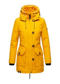 Winterjacke Navahoo "Winterjacke Freezestoorm", Damen, Gr. XS, gelb, Obermaterial: 70% Baumwolle CO. 30% Nylon NY. Obermaterial: Futter: 100% Polyester PES. 100% Polyester PES., Jacken Winterjacke