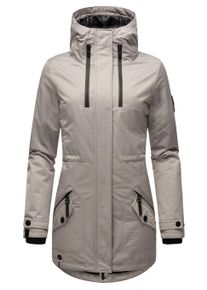 Wintermantel Navahoo "Wintermantel Avrille II", Damen, Gr. XS, grau (zinc grau), Obermaterial: 70% Baumwolle CO. 30% Polyester PES. Obermaterial: Futter: 100% Polyester PES. 100% Polyester PES., M&auml;ntel Wintermantel