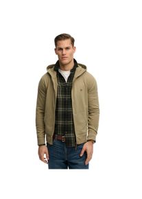 Sweatshirt Superdry "Sweatjacke Classic Essential Ziphood", Herren, Gr. XL, gr&uuml;n, Obermaterial: 100% Baumwolle CO., Sweatshirts Sweatshirt