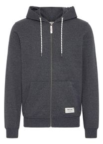 Kapuzensweatjacke INDICODE "Kapuzenfleecejacke IDPlayno", Herren, Gr. 3XL, grau (charcoal), Obermaterial: 60% Baumwolle CO. 40% Polyester PES., Pullover Kapuzensweatjacke