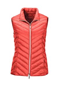 Kurzweste GOLDNER "Kurzgr&ouml;&szlig;e Weste mit leichter Wattierung", Damen, Gr. 21, rot, Obermaterial: 100% Polyamid PA., Westen Kurzweste, Leichte Wattierung mit Diagonalstepp