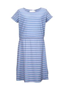 Sommerkleid Killtec "KOS 134 GRLS DRSS", M&auml;dchen, Gr. 176, Normalgr&ouml;&szlig;en, hellblau, Obermaterial: 65% Polyester, 30% Baumwolle, 5% Elasthan, Kleider Sommerkleid, Gestreiftes M&auml;dchen Sommerkleid, U-Boot-Ausschnitt, Taillen-Abn&auml;her