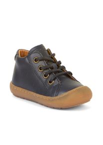Lauflernschuh froddo "OLLIES S LACES", M&auml;dchen, Gr. 26, blau (dunkelblau), Leder, unifarben, Schuhe Lauflernschuh, Barfu&szlig;schuh, Kinderschuh mit herausnehmbarer Innensohle