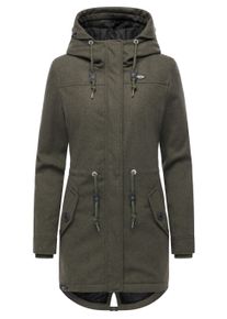 Wintermantel Ragwear "Wintermantel Ellba Coat A YOUMODO", Damen, Gr. M, gr&uuml;n (schwarz olive), Obermaterial: 100% Polyester PES. Obermaterial: Futter: 100% Polyester PES. 100% Polyester PES., M&auml;ntel Wintermantel