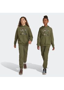 Sporthose adidas originals "KIDS", Damen, Gr. 170, N-Gr, gr&uuml;n (olive strata,), Obermaterial: 100% Polyamid, Hosen Sporthose