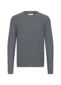 Strickfleece-Pullover Blend "Strickpullover BHAbas", Herren, Gr. XXL, grau (iron gate), Obermaterial: 100% Baumwolle CO., Pullover Strickfleece-Pullover