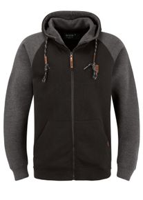 Kapuzensweatjacke INDICODE "Kapuzensweatjacke IDTerence", Herren, Gr. M, schwarz, Obermaterial: 60% Baumwolle CO. 40% Polyester PES., Sweatjacken Kapuzensweatjacke