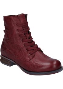 Stiefelette Josef Seibel "Sanja 01, bordeaux", Damen, Gr. 37, rot (bordeaux), Obermaterial: 100% Rindsleder Leather cow., Schuhe Stiefelette